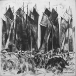 11. Zeesenboote, 1982, 25 x 34 